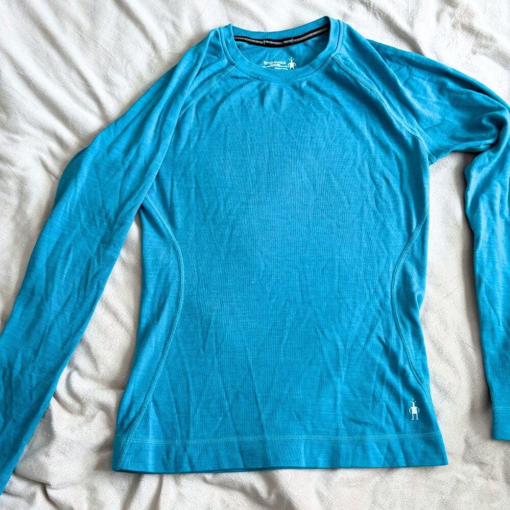 Smartwool Merino 250 Base Layer Crew Top - Women's Capri Blue Heather M